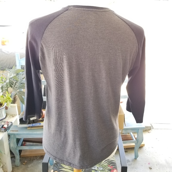 DC Shoe Men's Raglan Baseball T-Shirt sz Medium Palm Tree Graphic Multicolored - Picture 5 of 7